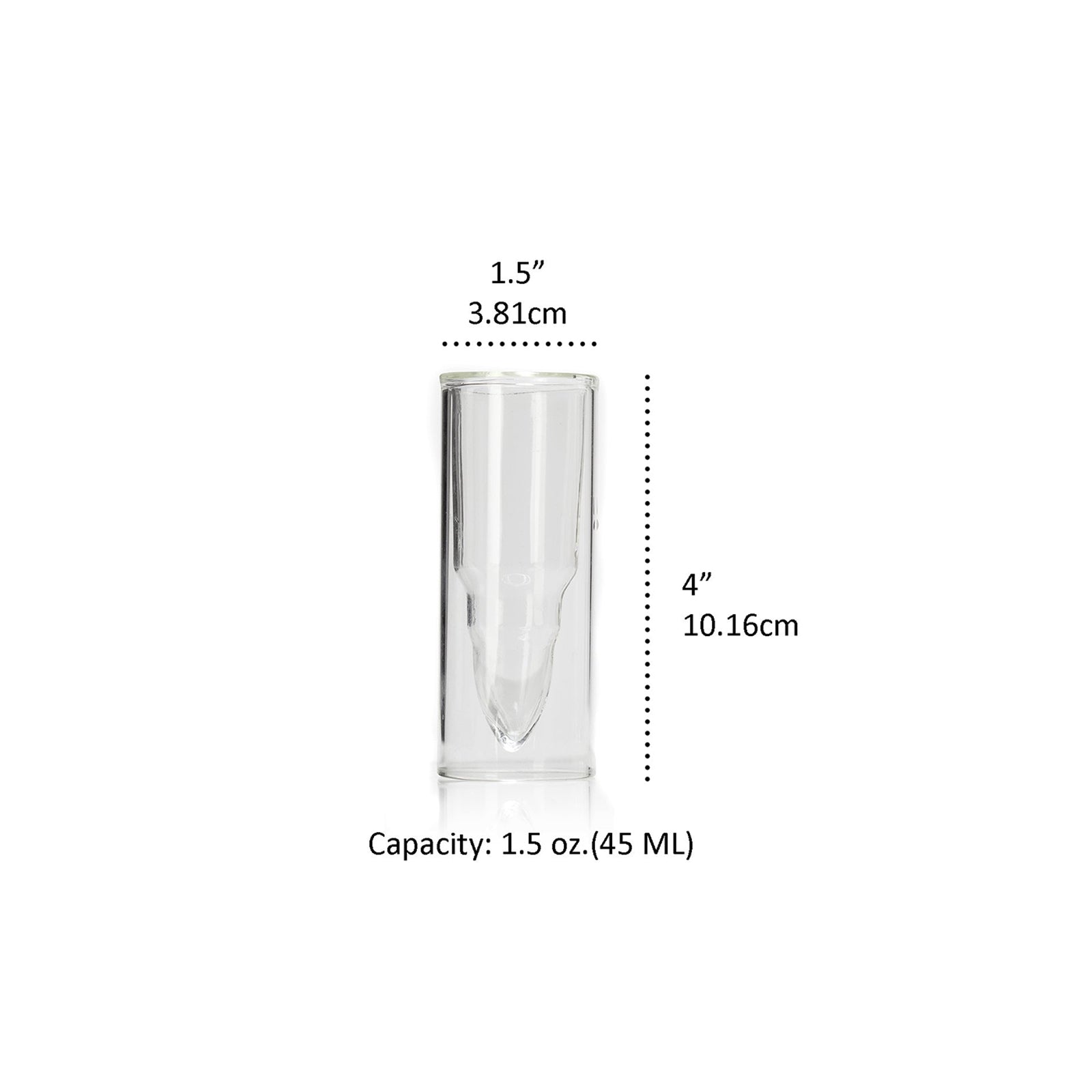 50 Caliber Shot Glasses Set - Set of 4 - Each holds 2 Ounces - Tactical Bullet Casings Shot Glasses by The Wine Savant-3