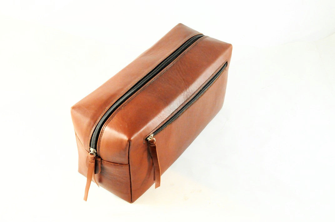 Leather Cosmetic & Toiletry Bag-3