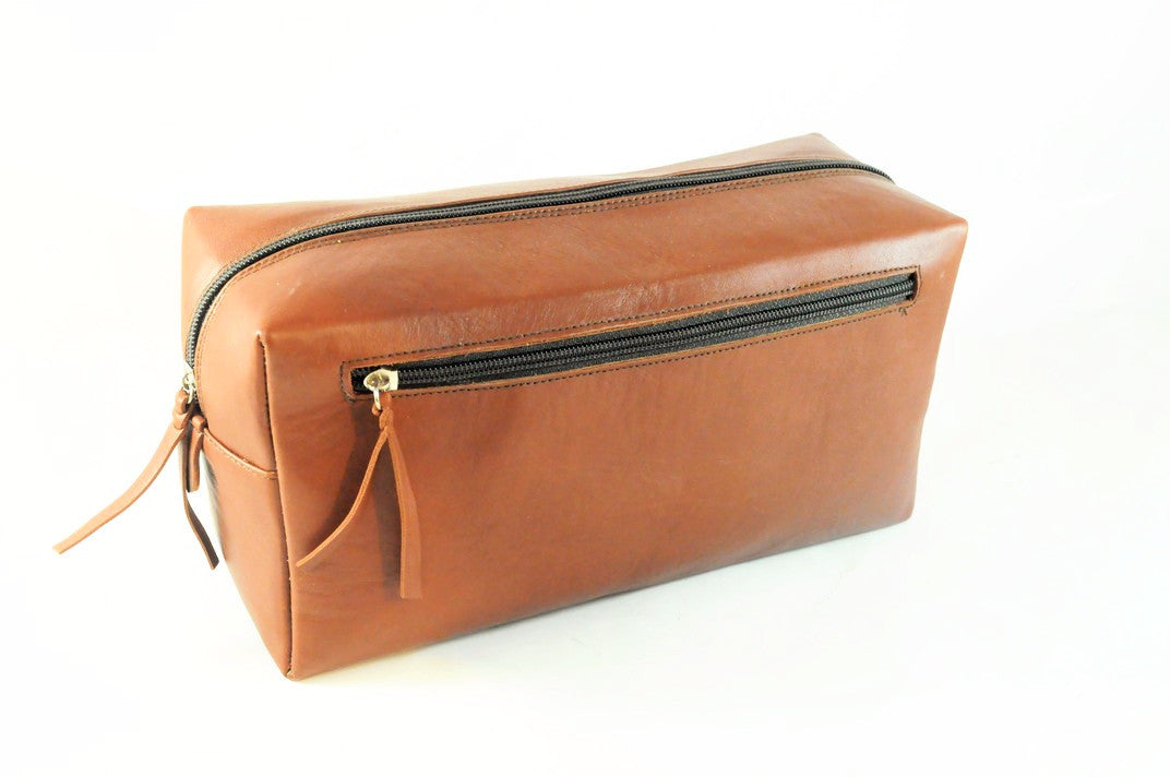Leather Cosmetic & Toiletry Bag-0