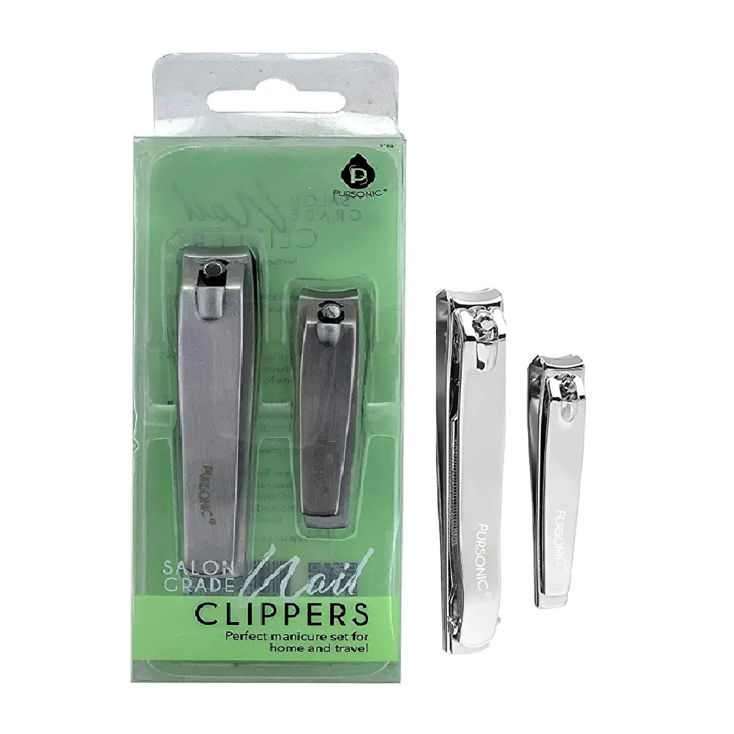 Salon Grade Premium 2 Pack Nail Clipper-0