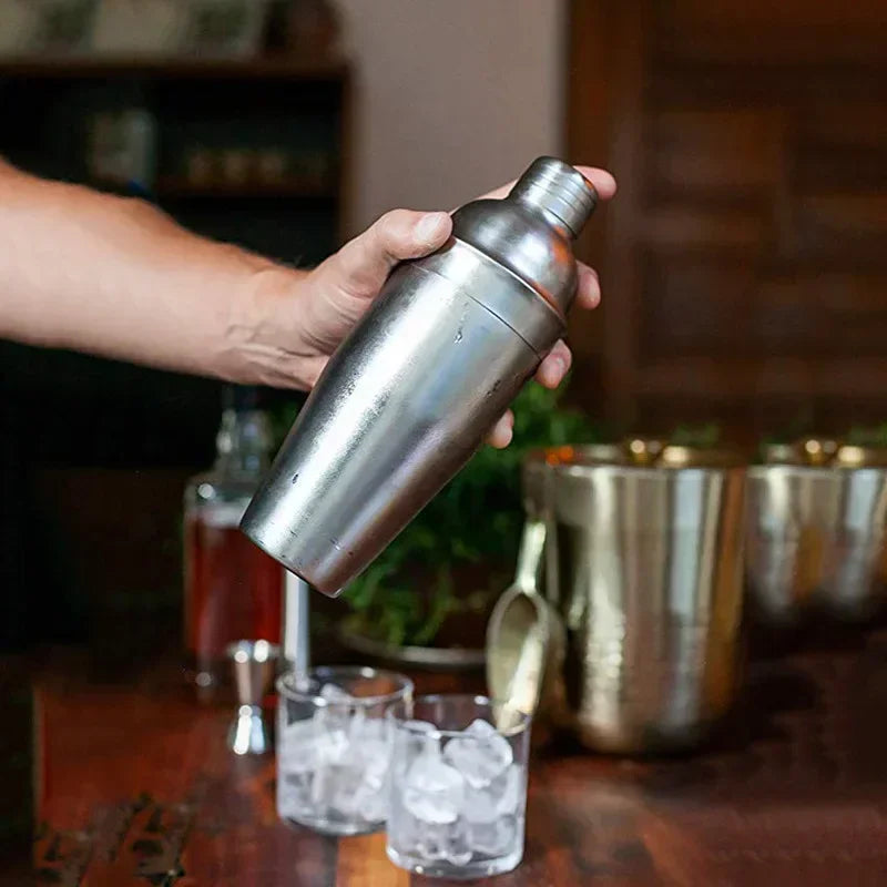 NNEOBA 6pcs Stainless Steel Cocktail Shaker Bartending Kit-2