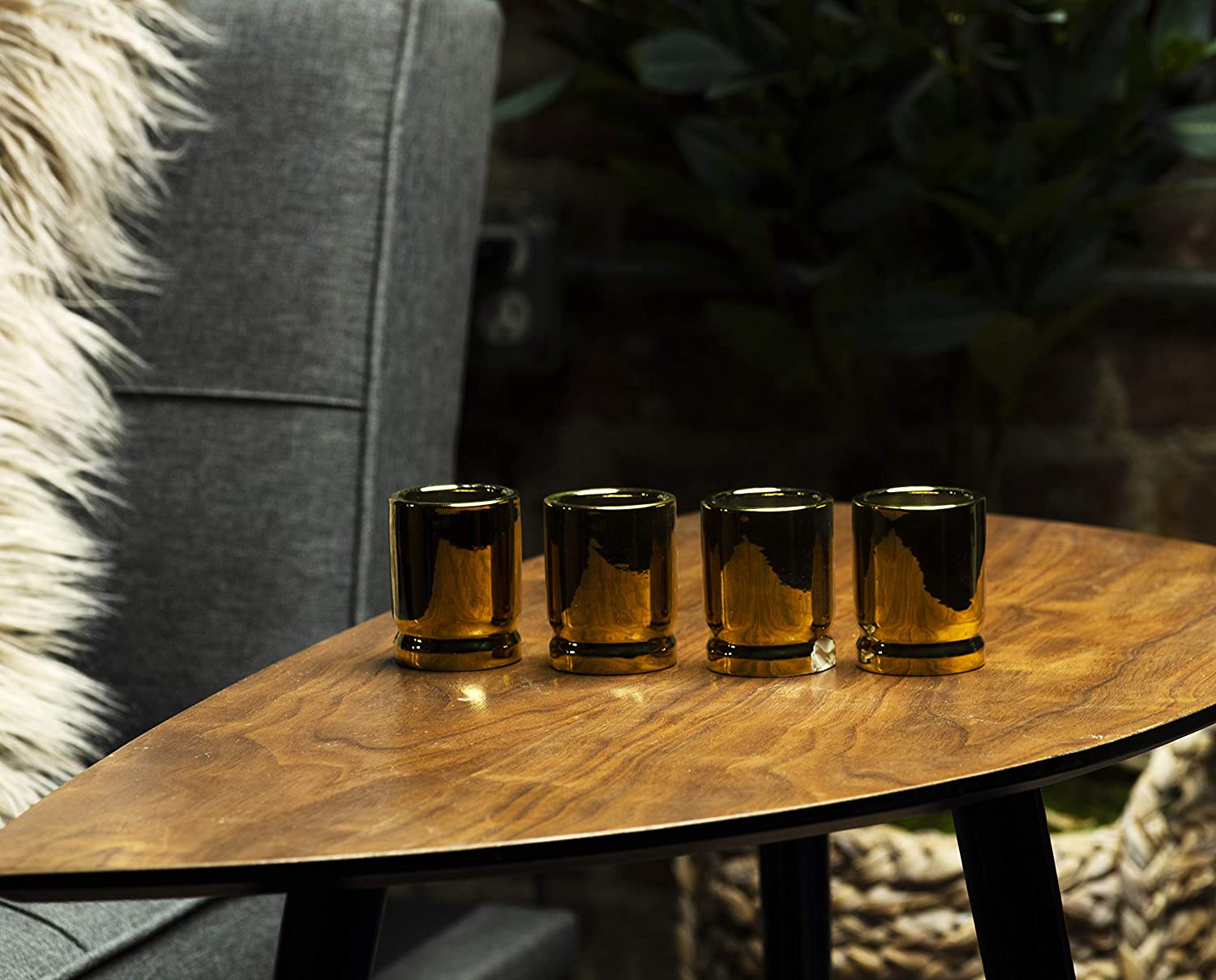 The Wine Savant 50 Caliber Bullet Shot Glasses Set - Set of 4 - Each holds 2 Ounces - Tactical Bullet Casings Shot Glasses-3