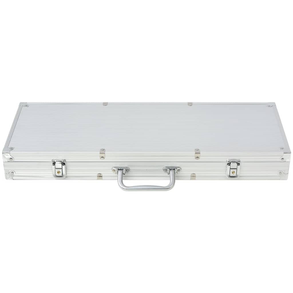 NNEVL Poker Set with 500 Chips Aluminium-3