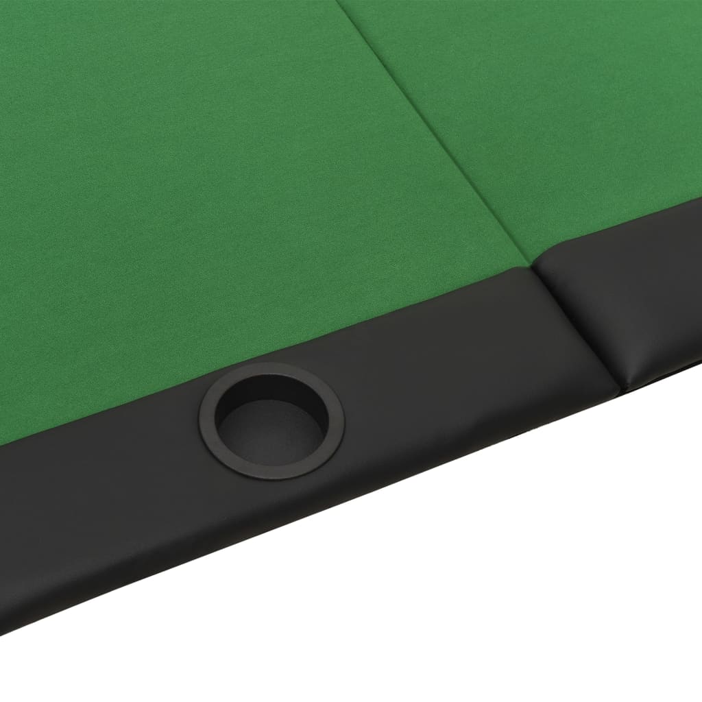 vidaXL 10-Player Folding Poker Table Card Gaming Table Furniture Blue/Green-1