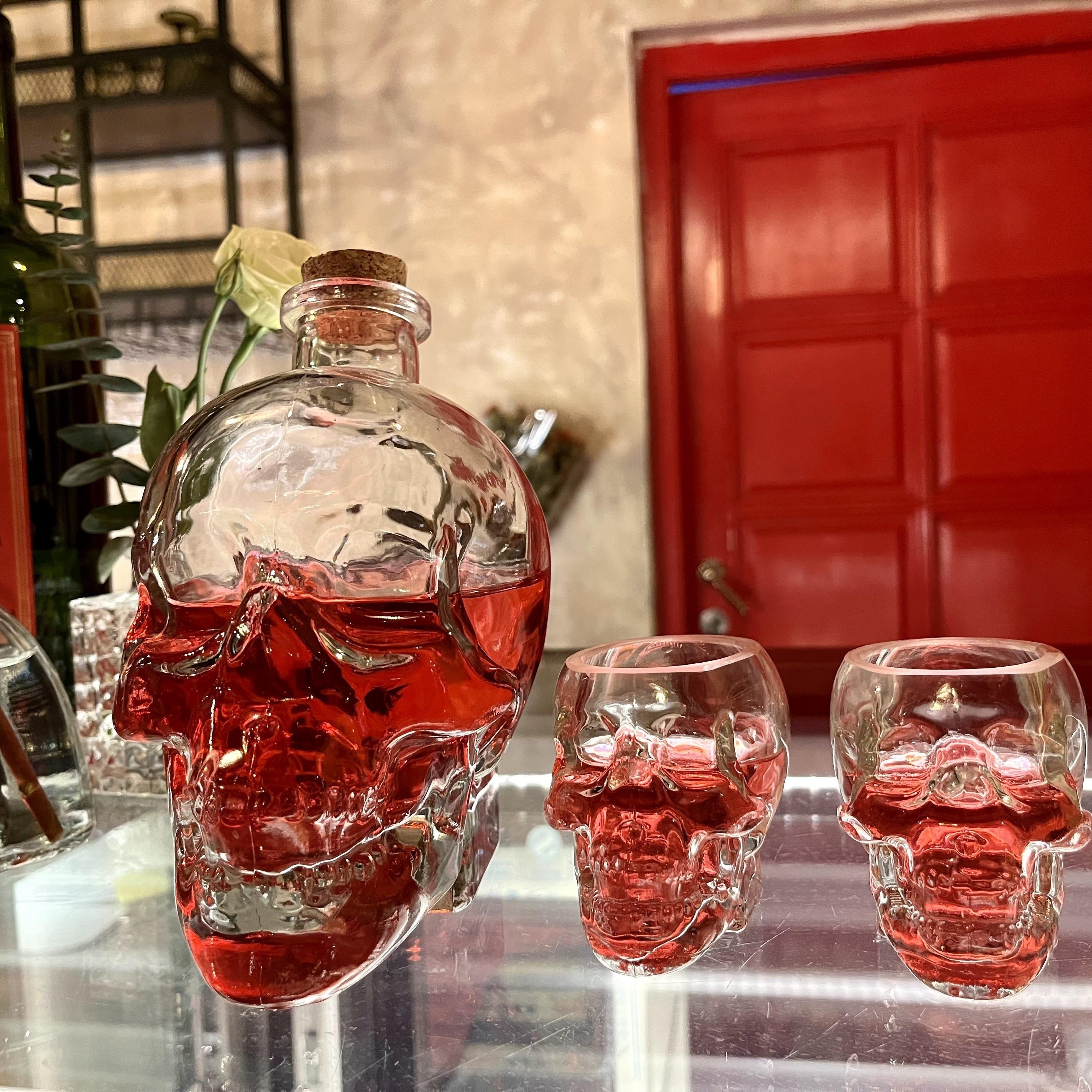 Skull Decanter Set