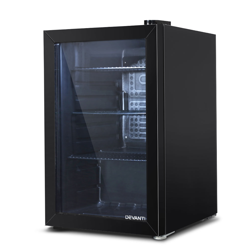 NNEDSZ 70L Bar Fridge Glass Door Mini Countertop Freezer Fridges Bottle Cooler-0