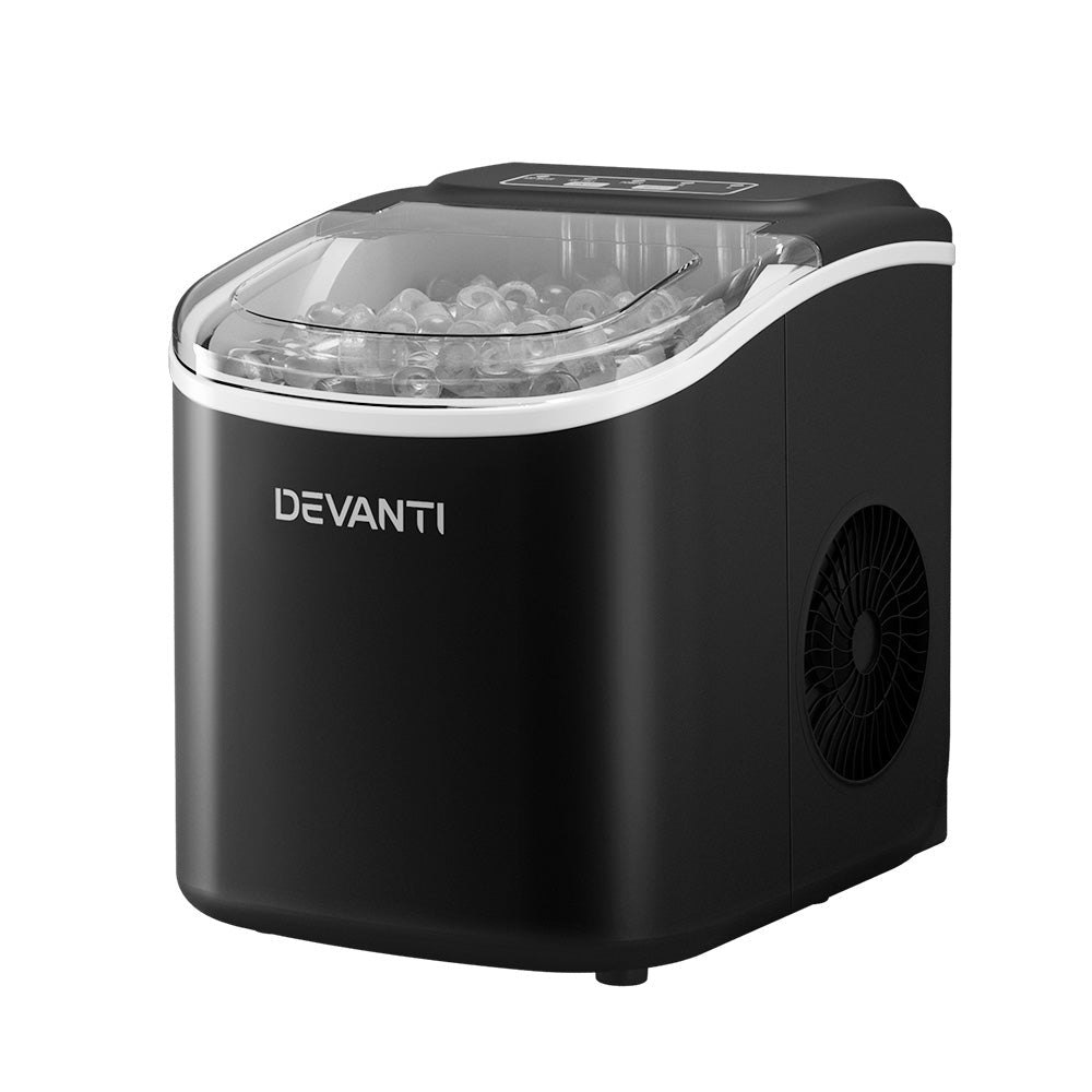NNEDSZ Portable Ice Maker Machine Ice Cube T12kg Bar Countertop Black-0