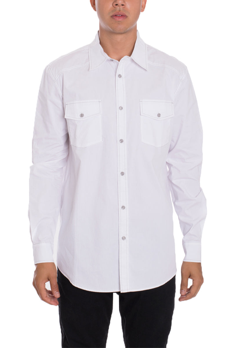 Weiv Long Sleeve Shirts White-0