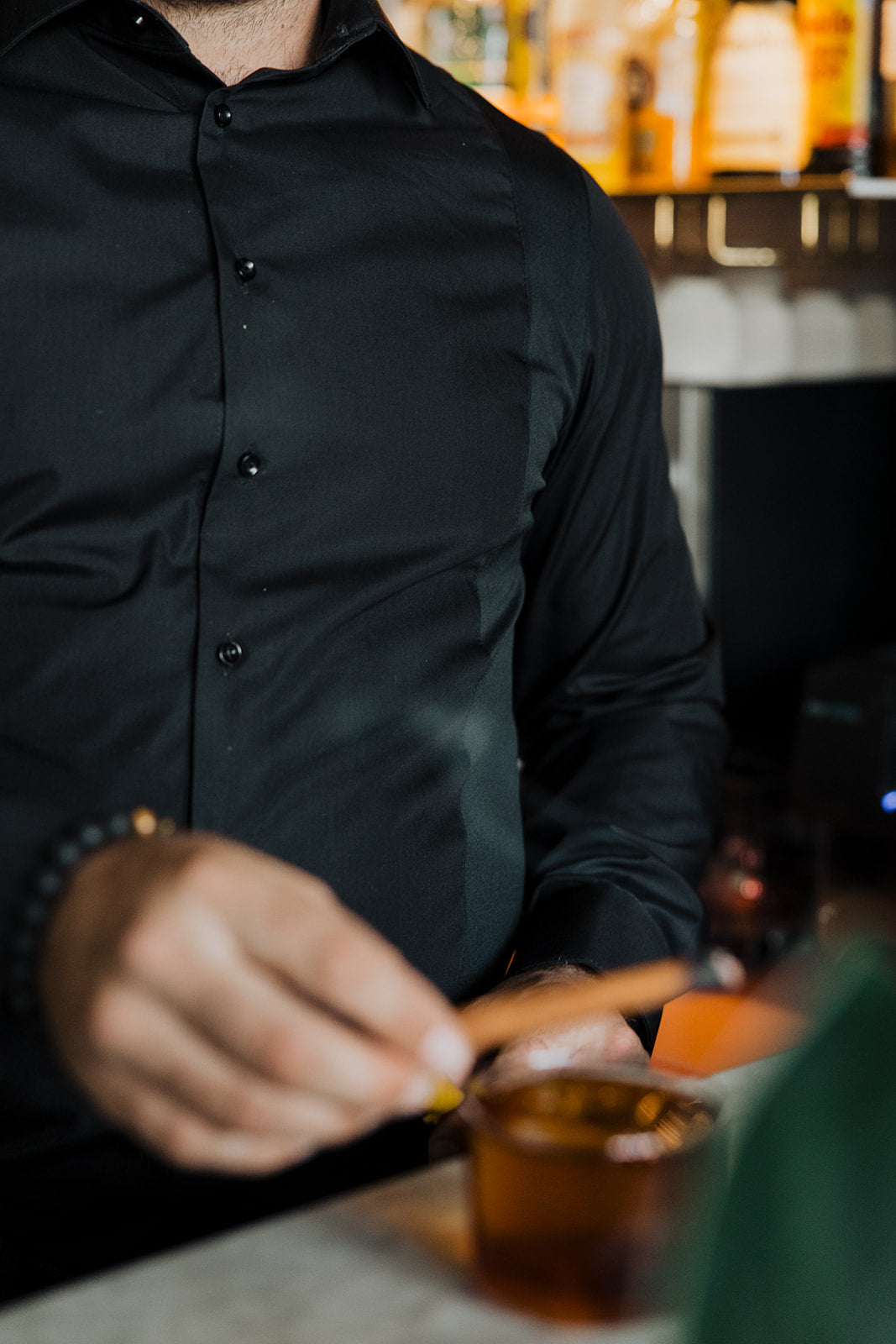 Men's Slim Fit Spill Resistant Dress Shirt