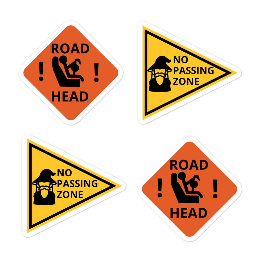 Sticker Sheets: Joke Traffic Signs-0