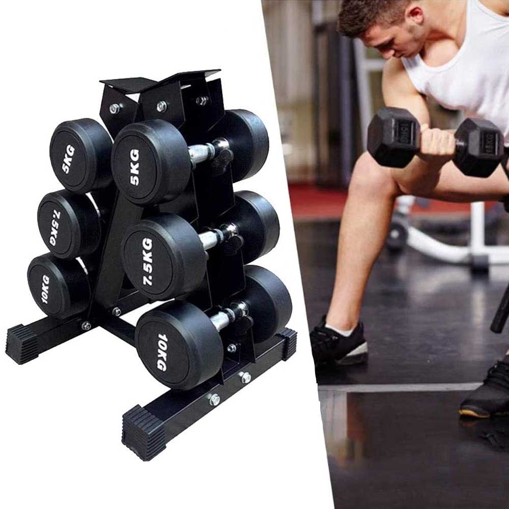 Dumbbell holder for 3 pairs of dumbbells